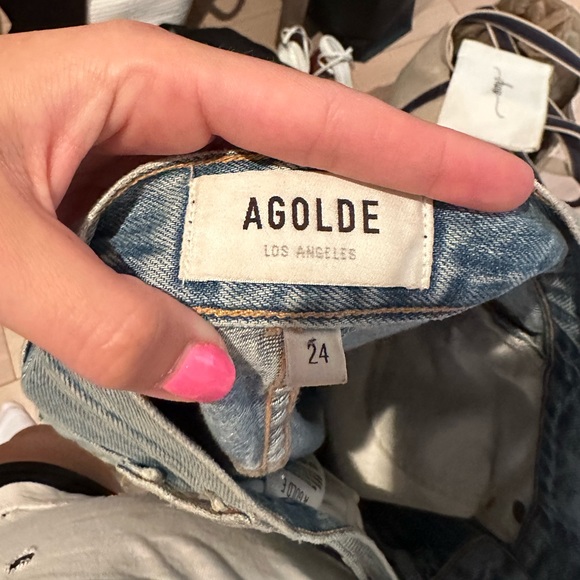 Agolde High Rise Skinny Ripped Jean - Picture 5 of 6